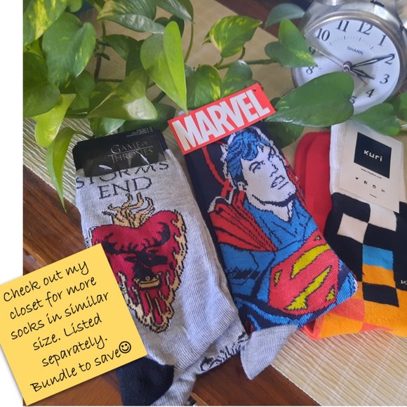 GAME OF THRONES Limited Edition 2 Pair Adult Crew Socks - NWT! - Picture 13 of 15